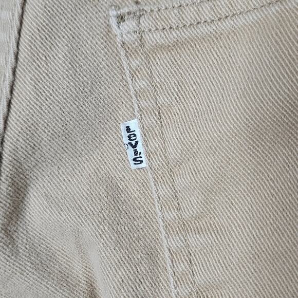VTG 70s Levi's 693 Cut, Tan Bell Bottoms with White Tab, 30x28.5 - Picture 5 of 7